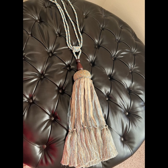 Hemispheres Fine Furniture Accessories - Tassel - Ornate Jeweled Wood XL Hemispheres Fine Furniture